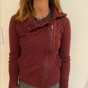 Woman’s wool athletic zip up